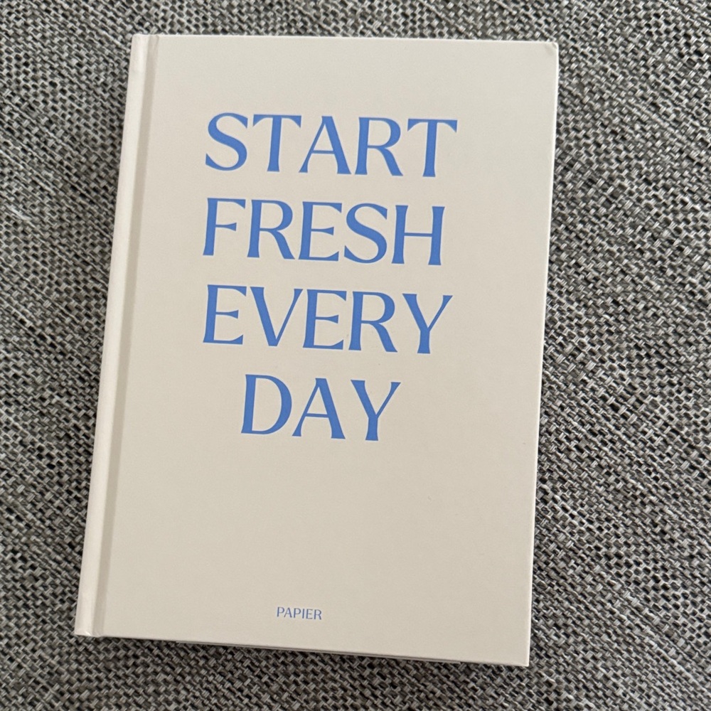 Papier Cream and Blue Notebook